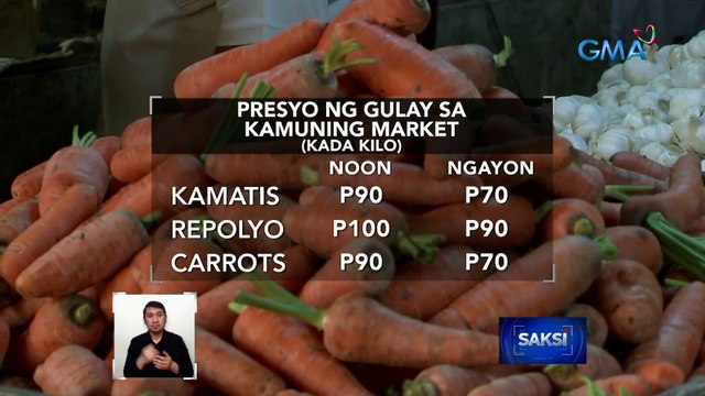 Presyo ng ilang gulay kabilang ang sibuyas, bahagyang bumaba sa ilang pamilihan | Saksi