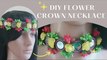 DIY Twinkling Glass Necklace | Making Flower Tiara Crown for Girls | Homemade | Handcrafted