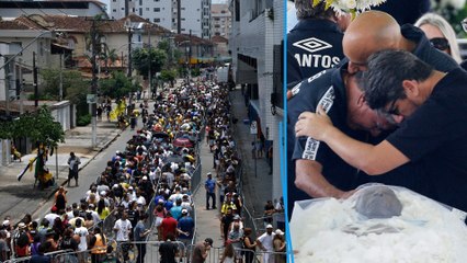 Funérailles de Pelé : des milliers de fans au stade de Santos pour le dernier hommage