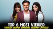 Top 6 Most VIewed Turkish Drama Series Starring Serkan Cayoglu