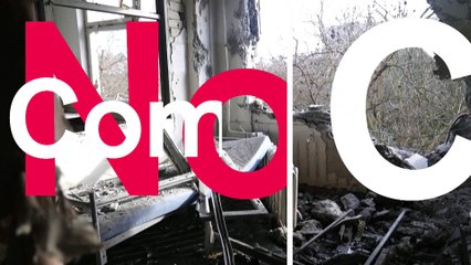 Watch: Aftermath of shelling on Ukrainian children's hospital minutes after New Year