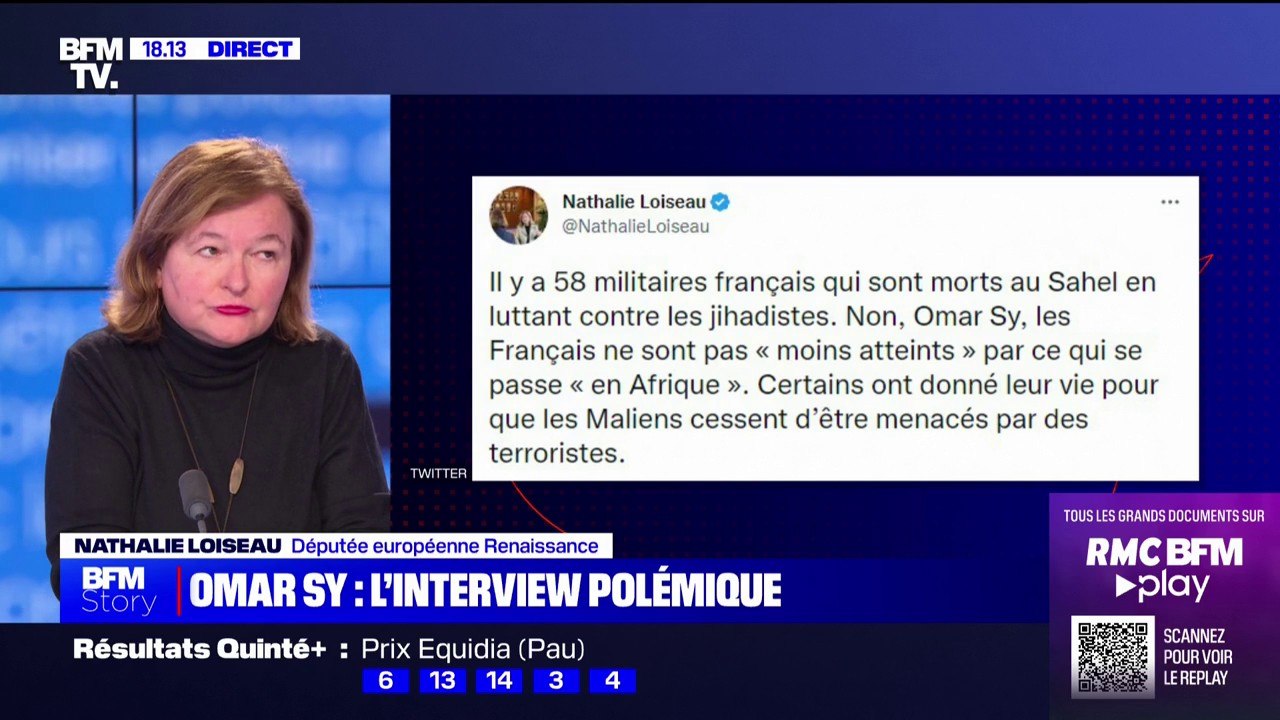 Nathalie Loiseau trouve "injuste" qu'Omar Sy dise que "les Français ne s'intéressent pas aux conflits en Afrique"