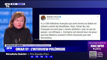 Nathalie Loiseau trouve "injuste" qu'Omar Sy dise que "les Français ne s'intéressent pas aux conflits en Afrique"