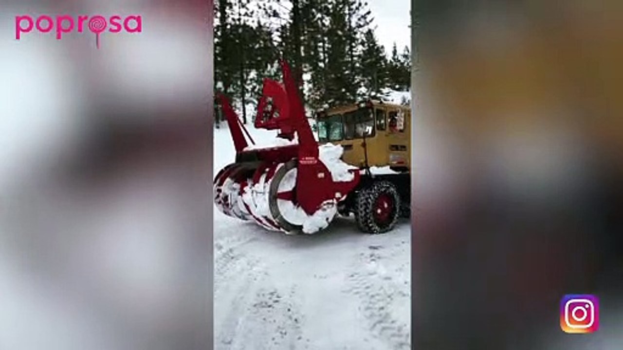 La máquina quitanieves con la que Jeremy Renner sufrió el accidente