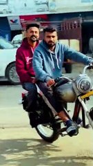 Cycle became bullet bike.साइकिल बन गया बुलेट बाइक।