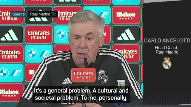 Ancelotti calls for ‘zero tolerance’ on racism after Vinicius Jr abuse