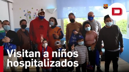 El Barça recupera las visitas navideñas a niños hospitalizados