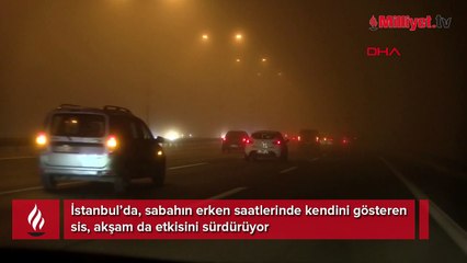 İstanbul'da sis etkisini sürdürüyor