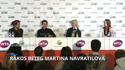 Rákos beteg Martina Navratilova