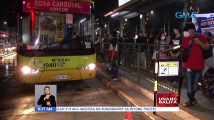 Ilang pasaherong balik-trabaho, nagulat na wala nang libreng sakay sa EDSA Carousel | UB