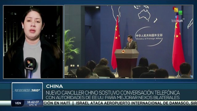 Canciller chino sostuvo conversación con Secretario de Estado de EE.UU. para mejorar nexos bilaterales