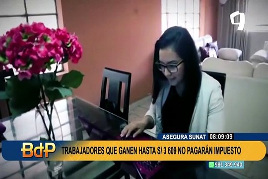 Trabajadores independientes que ganen hasta S/ 3609 al mes no pagarán impuesto a la renta