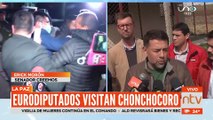 Eurodiputados visitan Chonchocoro para ver el estado de Fernando Camacho