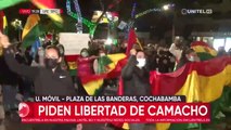 Marcha en Cochabamba exige liberar a Camacho y repudia la represión policial