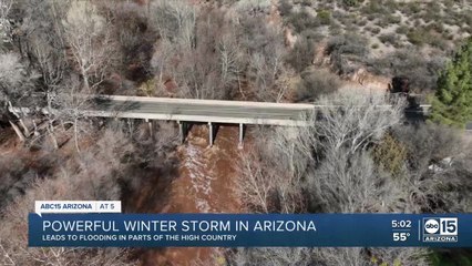 Severe Winter Storm Causes Flooding in Arizona's High Country ❄️