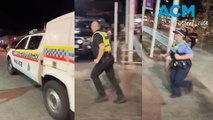 Cops captured chasing patrol car in Perth