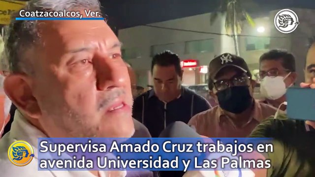 Supervisa Amado Cruz Malpica trabajos en avenida Universidad y Las Palmas