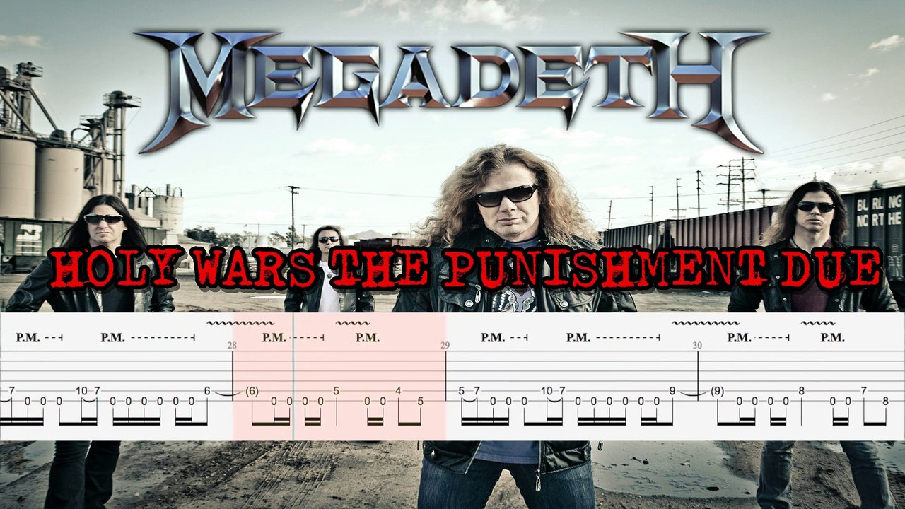 MEGADETH - HOLY WARS THE PUNISHMENT DUE Guitar Tab | Guitar Cover | Karaoke | Tutorial Guitar | Lesson | Instrumental | No Vocal