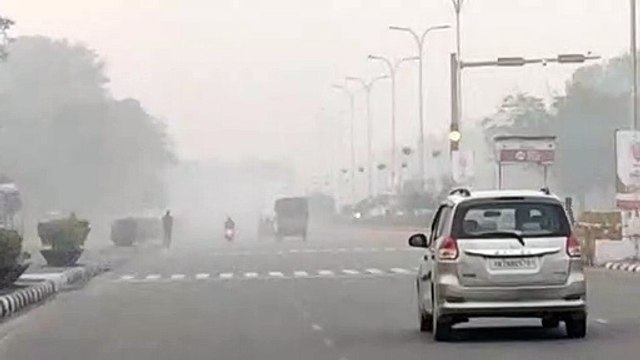 राजधानी जयपुर में छाया घना कोहरा