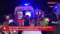 Bayrampaşa'da kamyonet ile otomobil çarpıştı! 6 yaralı