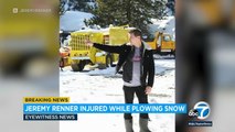 Jeremy Renner in 'critical but stable condition' after snow-plowing accident