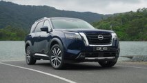 The new Nissan Pathfinder Design Preview in Blue