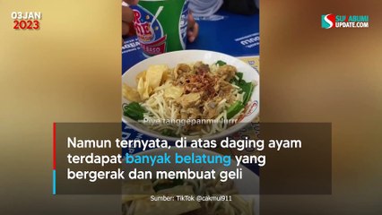 Viral Kisah Pria di Malang Beli Mie Ayam Campur Belatung di Mangkok Pesanannya
