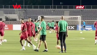 Timnas Indonesia Latihan Untuk Beradaptasi Dengan Lapangan Sintetis