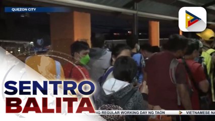 EDSA Bus Carousel, maagang pinilahan ng mga pasahero ngayong unang regular working day ng taon