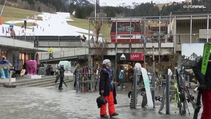 Alpes com falta de neve