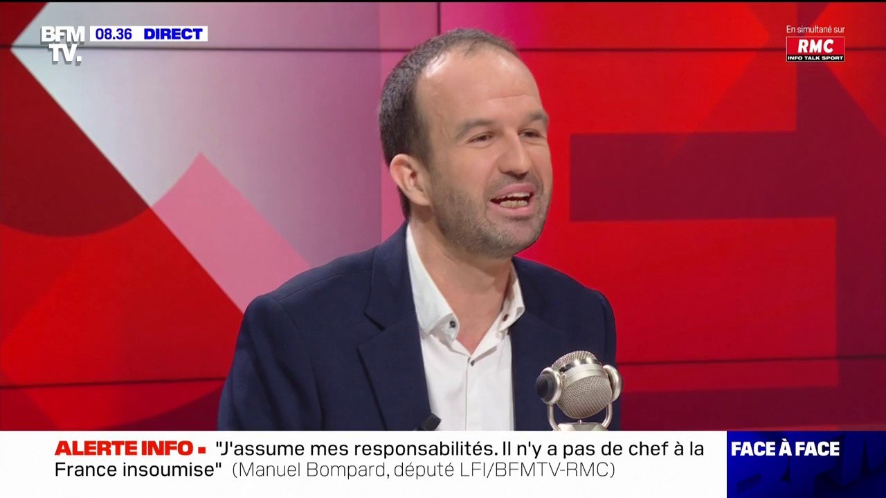 Manuel Bompard: "J'assume mes responsabilités, il n'y a pas de chef à la France insoumise"