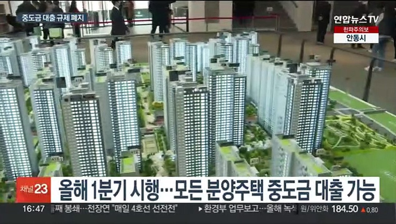 중도금 대출 규제 폐지…전매제한도 대폭 완화