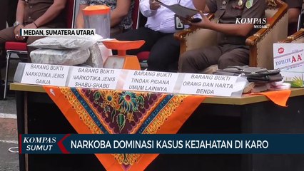 Kejaksaan Negeri Karo Musnahkan Ganja dan Sabu