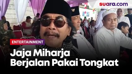 Berjalan Pakai Tongkat, Jaja Miharja Masih Semangat Bekerja