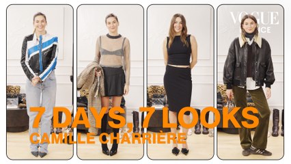 Comment Camille Charrière s’habille-t-elle chaque jour ? | 7 Days, 7 Looks | Vogue France