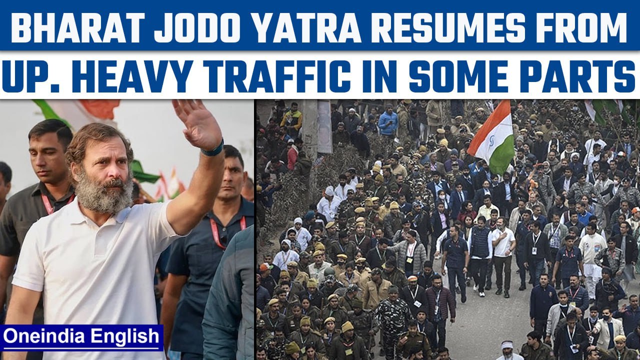 Rahul Gandhi's Bharat Jodo Yatra resumes from Delhi, to enter Uttar Pradesh | Oneindia News*News