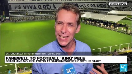 Tải video: Farewell to 'King' Pele: Brazilians mourn legend at stadium where he got his start