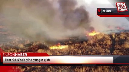 Eber Gölü'nde yine yangın çıktı