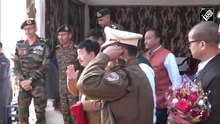 Rajnath Singh arrives in ArunchalArunc Pradesh's Siang for the first time since Tawang clash