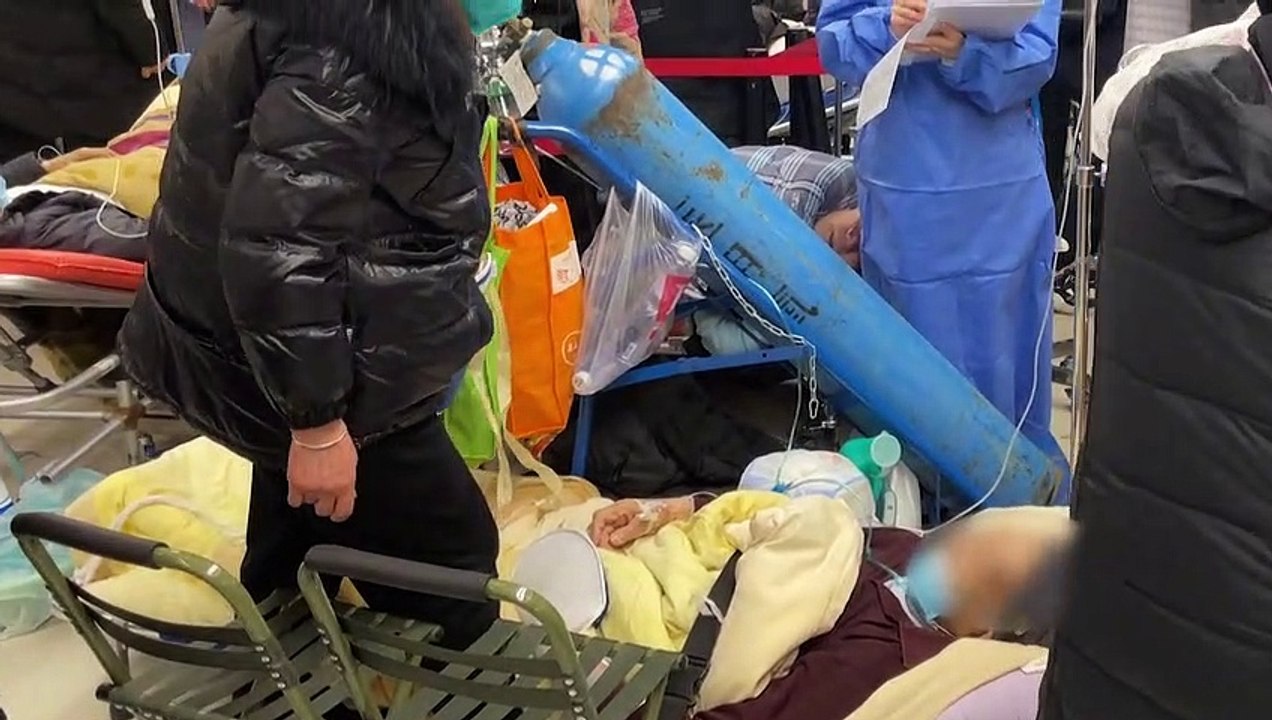 Corona-Welle in China: Überfüllte Krankenhäuser in Shanghai