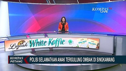 Aksi Heroik Polisi Selamatkan Anak yang Tergulung Ombak di Singkawang