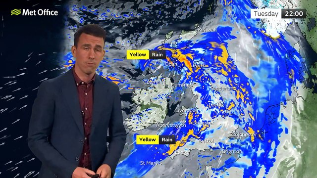 Met Office Afternoon Weather Forecast 03/01/23 - Wetter but warmer weather