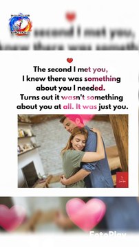 The second I met you, I knew there was something about you I needed. Turns out it wasn't something about you at all. It was just you. You know you're in love when you can't fall asleep because reality is finally better than your dreams. I knew i needed