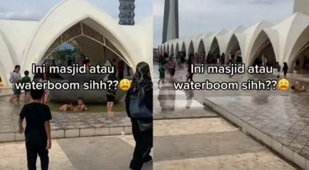 Baru Diresmikan, Masjid Raya Al Jabbar Malah Jadi 'Waterboom' Dadakan