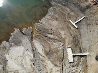 Ula Göleti'nde yağış azlığı nedeniyle su seviyesinde düşüş yaşandı