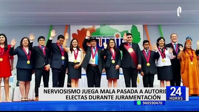 “Por Dios y por la plata”: nerviosismo juega mala pasada a alcaldes y regidores durante juramentación