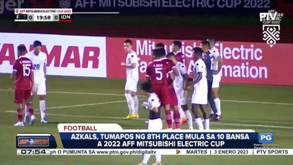 Azkals, tumapos ng 8th place mula sa 10 bansa sa 2022 AFF Mitsubishi Electric Cup