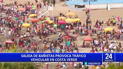 Tải video: Chorrillos: bañistas llegan en gran número a playa Agua Dulce por segundo día