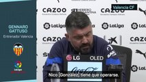 VALENCIA CF | GATTUSO habla de la baja de UN MES de NICO GONZÁLEZ | Diario AS