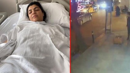 Bağcılar'da feci kaza! Otobüs bekleyen genç kadına çarpan motosikletli kaçtı